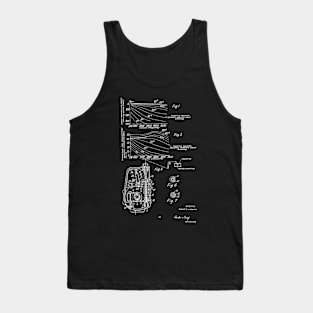 Control Mechanism for Adjusting the Fuel Engine Vintage Patent Hand Drawing Tank Top